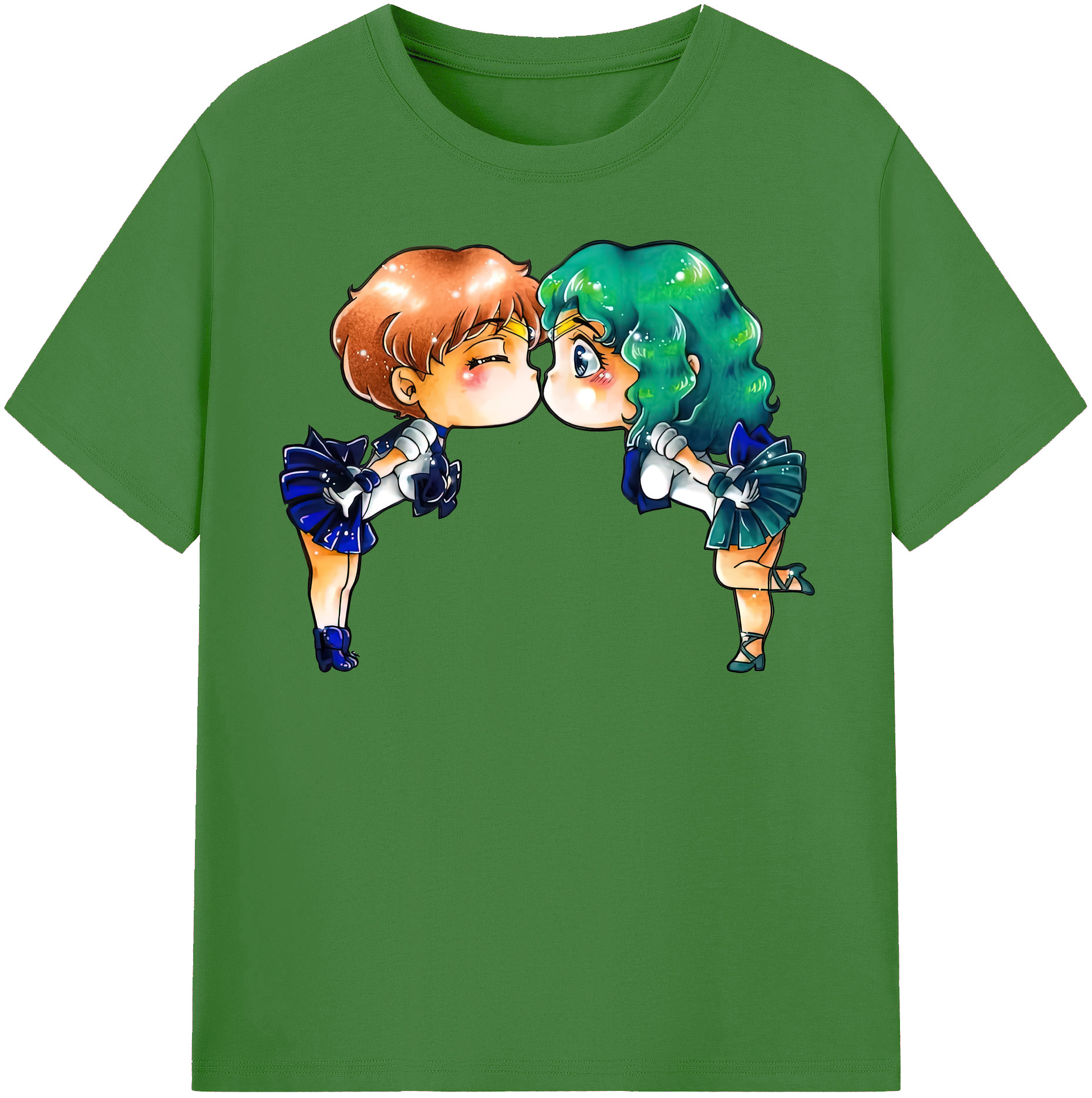 （画像用） 美少女戦士セーラームーン 天王はるか Sailor Moon Tenoh Haruka レディースカジュアルプリントTシャツ（綿100％）